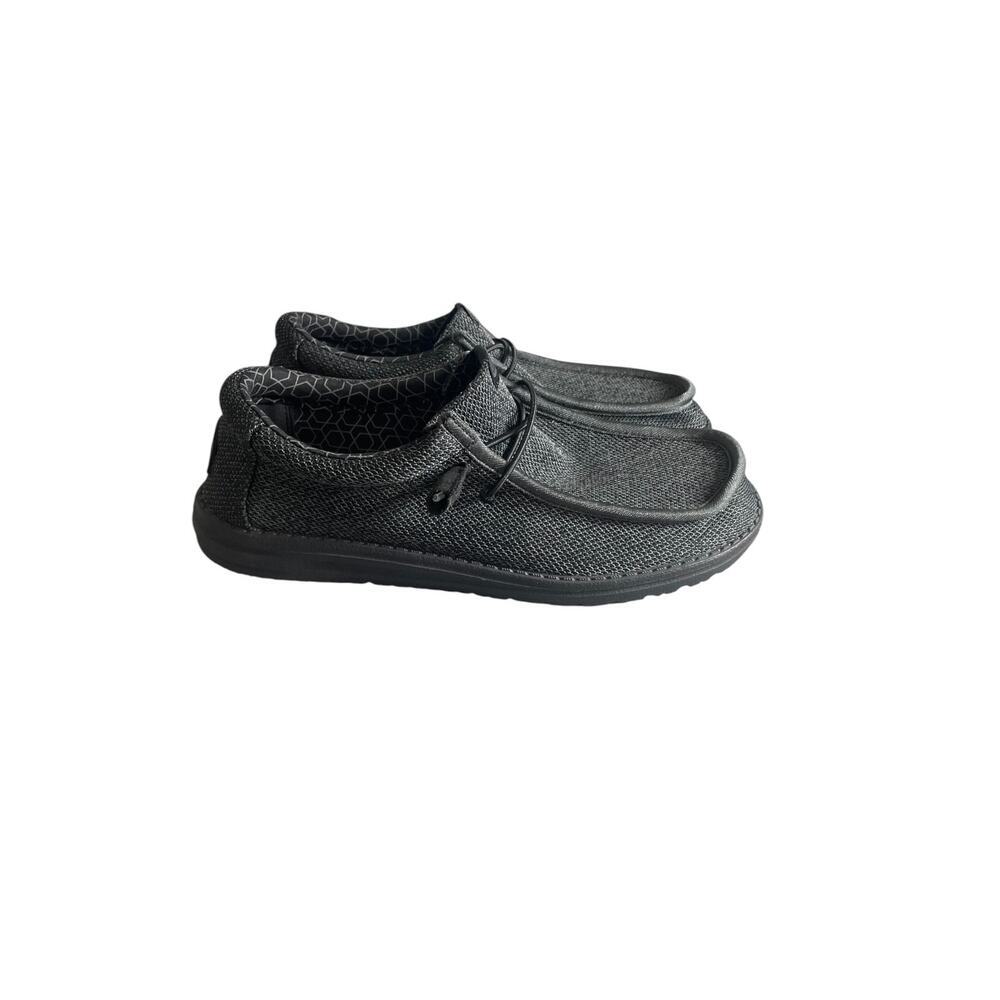 Hey Dude Men’s 9E Wally Sox Micro Black Slip On Shoes